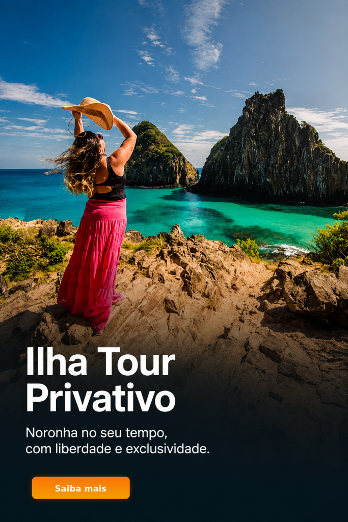 Passeio Ilha Tour Privativo com vista panorâmica das praias de Fernando de Noronha