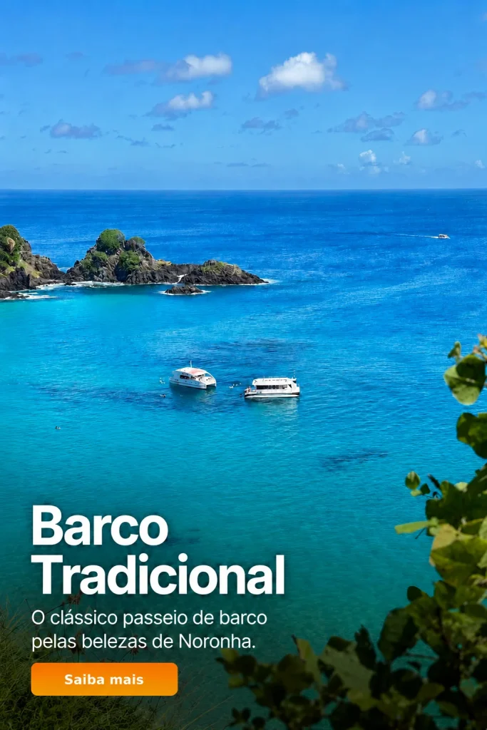 Passeio de barco tradicional em Fernando de Noronha