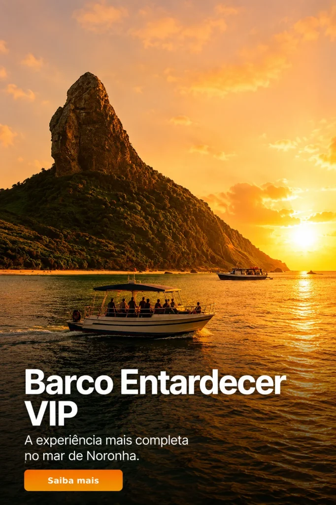 Passeio de barco ao entardecer VIp com pôr do sol em Fernando de Noronha